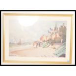 A large framed and glazed picture print by Claude Monet, the picture of a sea front sea with