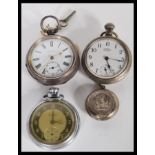 A collection of vintage pocket watches to include a 19th Century Victorian imported silver