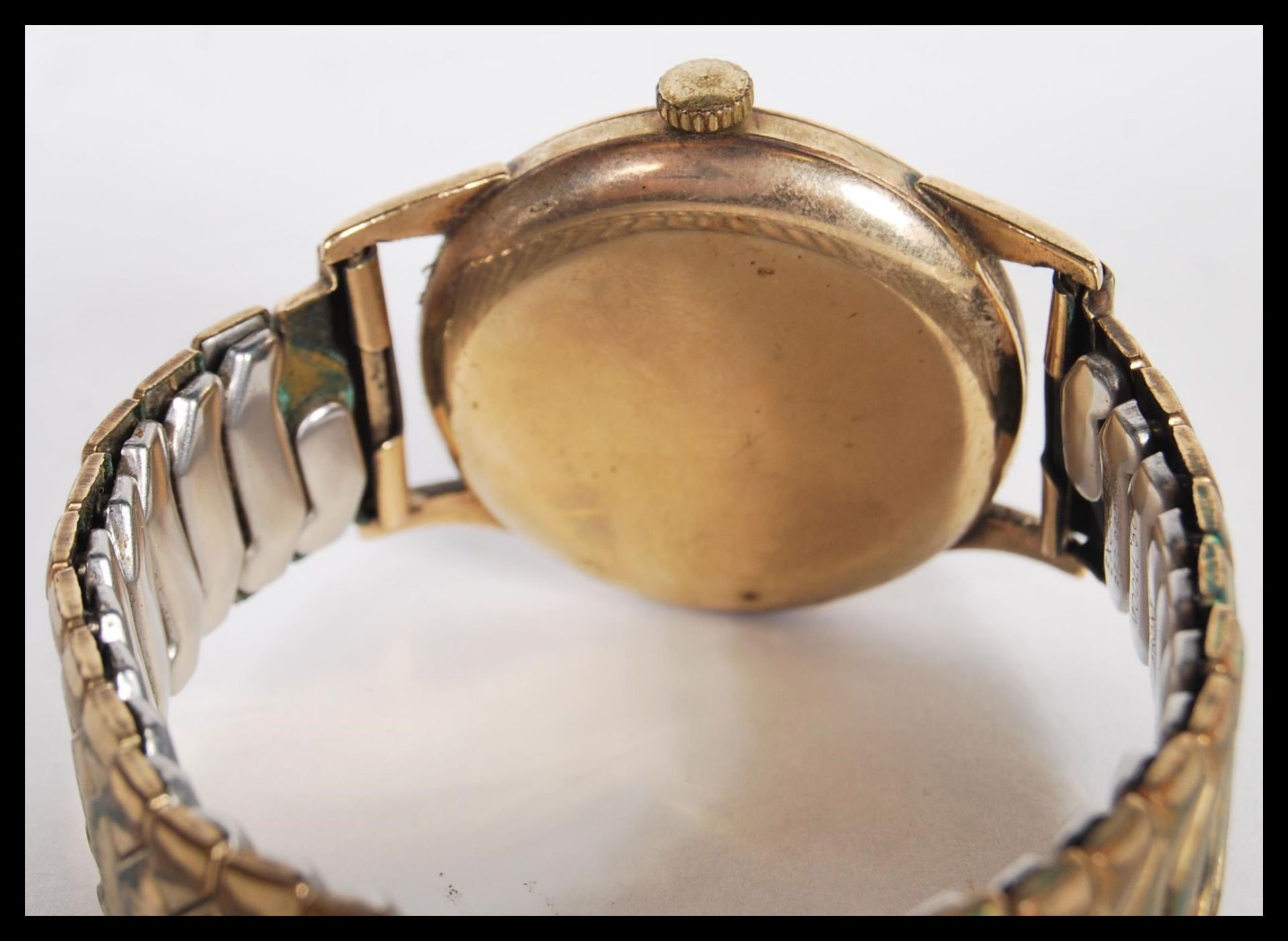 A Roamer premier 17 jewels super shock gentleman's wrist watch, having a round face with gilt arabic - Bild 3 aus 4
