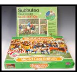 TWO VINTAGE BOXED SUBBUTEO TABLE SOCCER FOOTBALL SETS