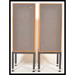 A pair of retro teak cased Spendor Audio Systems Limited Type BC1 speakers, serial number 2413