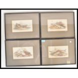 A group of four 19th century Lithograph prints of fish , each depicting multiple species of fish