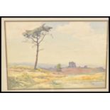 Winifred Clement Smith (20thC School). A framed and glazed watercolour painting of a landscape scene