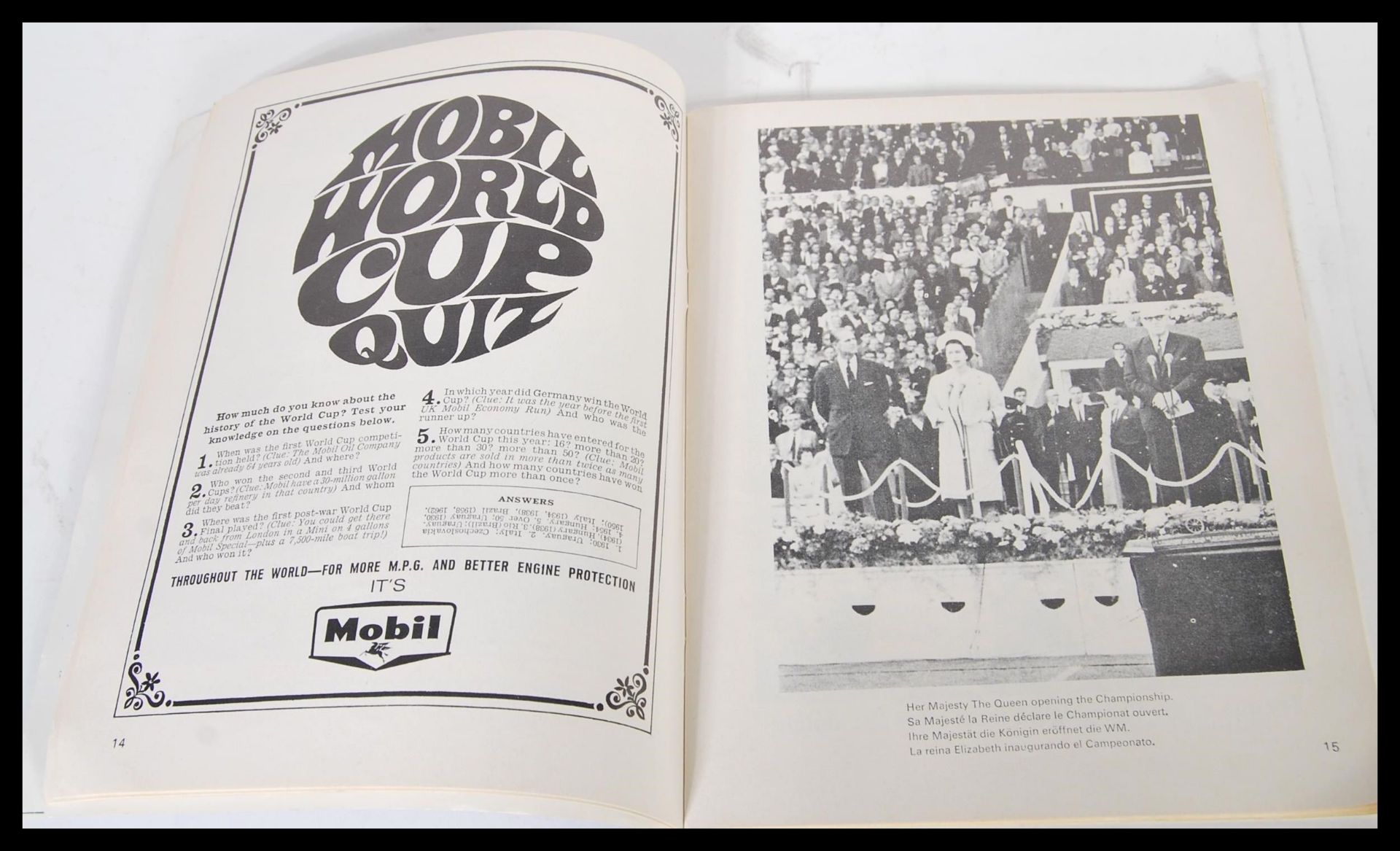 A World Cup 1966 England V West Germany Jules Rimet Cup football souvenir programme for the final at - Bild 5 aus 5