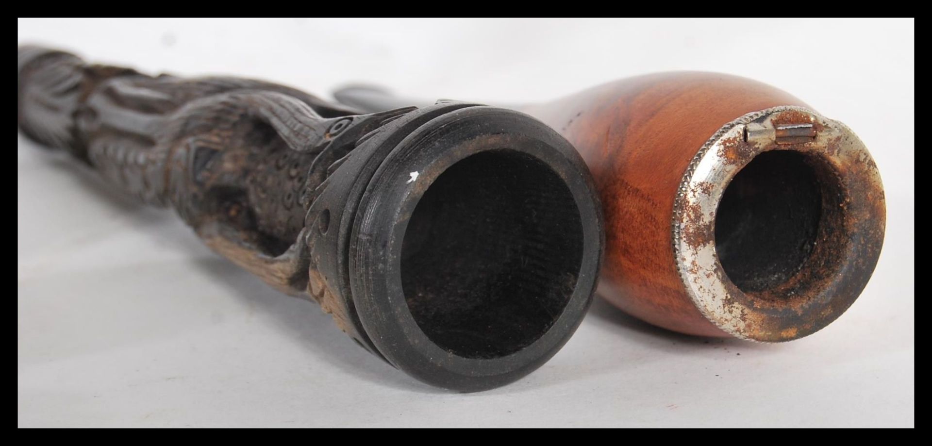 A good collection of antique and early 20th Century smoking tobacco and other pipes to include - Bild 5 aus 5