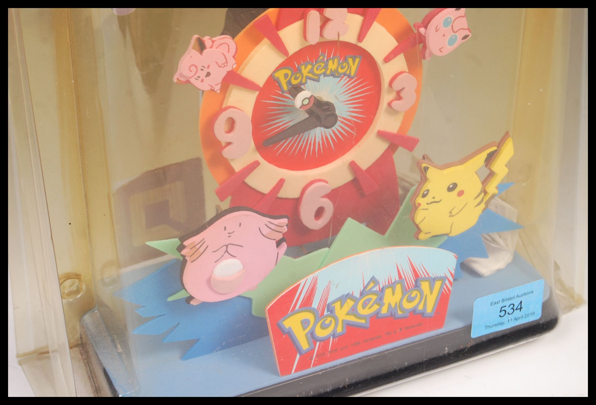 RARE POKEMON OFFICIAL LICENSED ZEON DESK / MANTLE CLOCK - Bild 4 aus 5