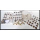 A collection of pre decimal coins dating from the 19th Century to include many 19th and early 20th