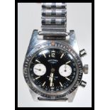 A vintage Rotary Aqua Plunge gentleman's wrist watch having a round face with a black dial, with