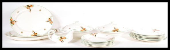 A 20th Century Royal Staffordshire dinner service in the 9382 pattern consisting of graduating