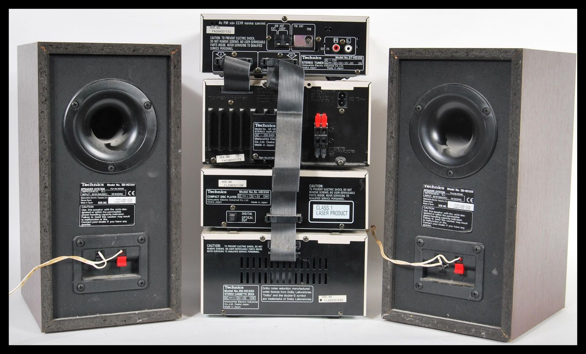 A 20th Century Technics separates stacking music system consisting of CD player, radio receiver, - Bild 5 aus 5