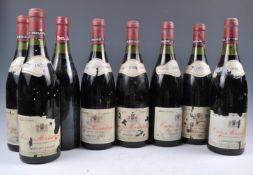 EIGHT BOTTLES OF PAUL JABOULET VINTAGE 1970S RED W