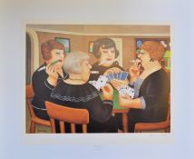 BERYL COOK BRIDGE PLAYERS SIGNED PRINT