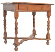 18TH CENTURY YEW WOOD QUEEN ANNE LOWBOY WRITING TABLE DESK