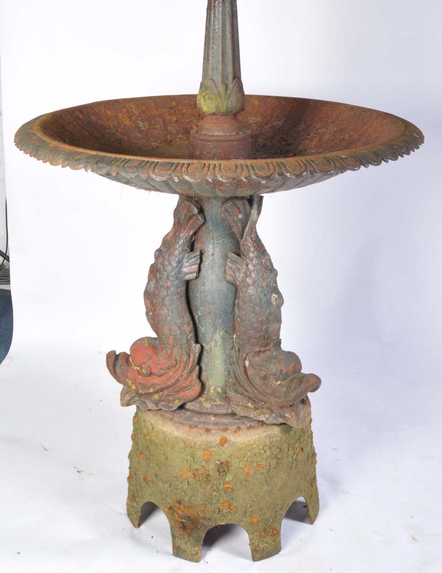 LARGE 20TH CENTURY COALBROOKDALE STYLE CAST IRON GARDEN FOUNTAIN - Bild 2 aus 17