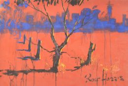 ROLF HARRIS LIMITED EDITION SIGNED PRINT ' GHOST CITY IN THE GUMS '