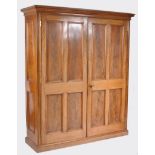 19TH CENTURY HIGH VICTORIAN SOLID WALNUT DOUBLE WARDROBE.