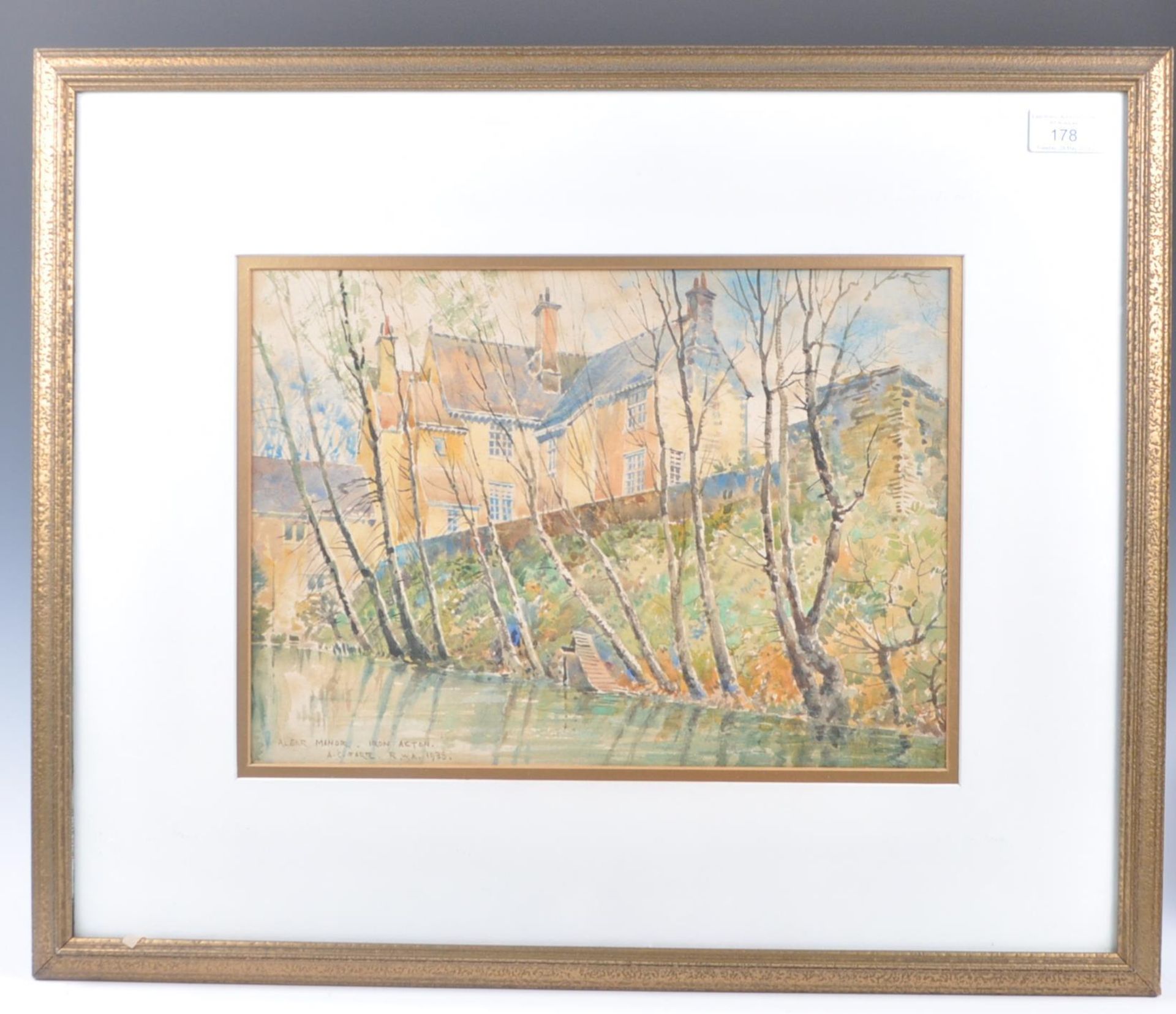 ARTHUR CHARLES FARE (1876-1958) WATERCOLOUR PAINTING IRON ACTON - Image 2 of 5