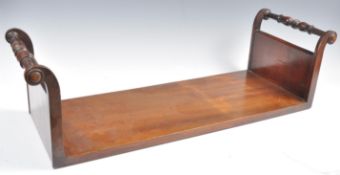 19TH CENTURY REGENCY MAHOGANY BOOK TROUGH STAND