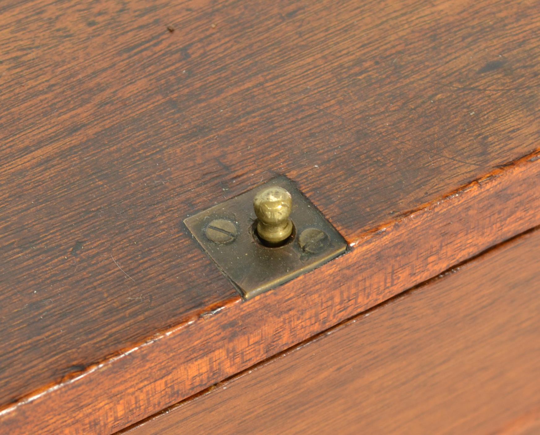 A 19TH CENTURY VICTORIAN CAMPAIGN MAHOGANY TABLE WRITING CABINET - Image 4 of 9