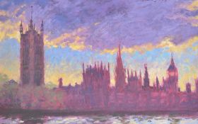 ROLF HARRIS LIMITED EDITION SIGNED PRINT ' HOUSES OF PARLIAMENT '