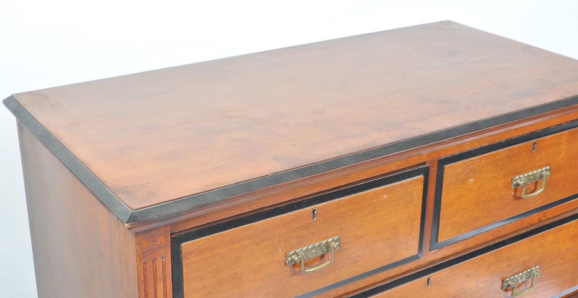 MAPLE & CO LONDON 19TH CENTURY MAHOGANY CHEST OF DRAWERS - Image 3 of 5