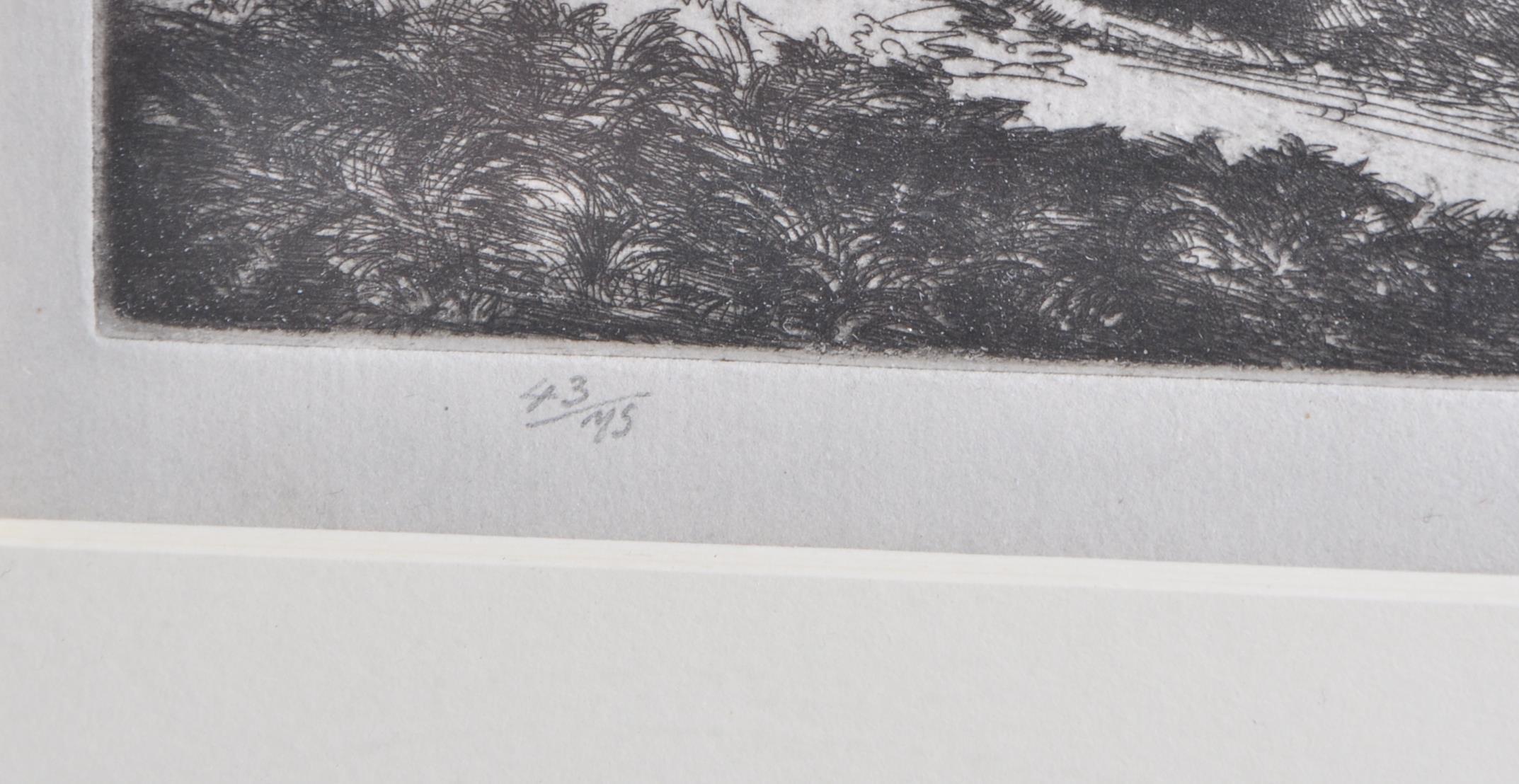 CHARLES FREDERICK TUNNICLIFFE ' THE CHESHIRE PLAIN' ETCHING 43 / 75 - Image 4 of 5
