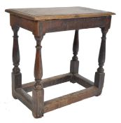 18TH CENTURY COUNTRY OAK PEG JOINTED JOINT STOOL