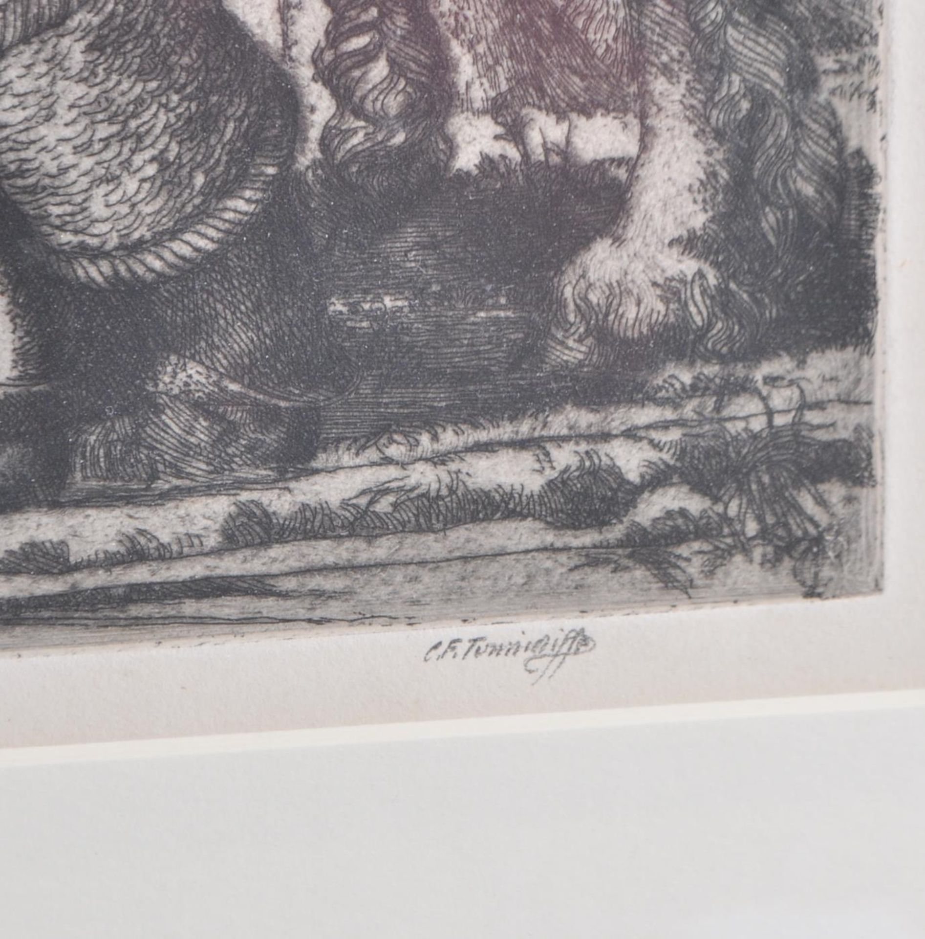 CHARLES FREDERICK TUNNICLIFFE ' THE HARVESTERS '' ETCHING 37/75 - Bild 5 aus 5