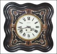 FRENCH 19TH CENTURY BULLS EYE WALL CLOCK - LEON PAIMPOL