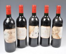 5 BOTTLES OF 1996 CHATEAU PONTEY CRU BOURGEOIS MED