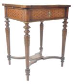 19TH CENTURY FRENCH EMPIRE MARQUETRY INLAID WRITING TABLE