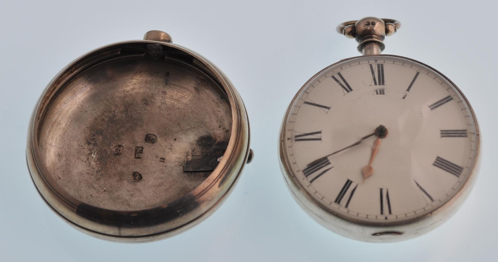 A William IV 1833 silver pair cased pocket fusee lever movement watch with bosley regulation and - Bild 6 aus 9