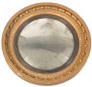 19TH CENTURY REGENCY GILTWOOD CONVEX COMPOSITE WAL