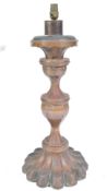 LARGE 19TH CENTURY COPPER ALTAR CANDLESTICK