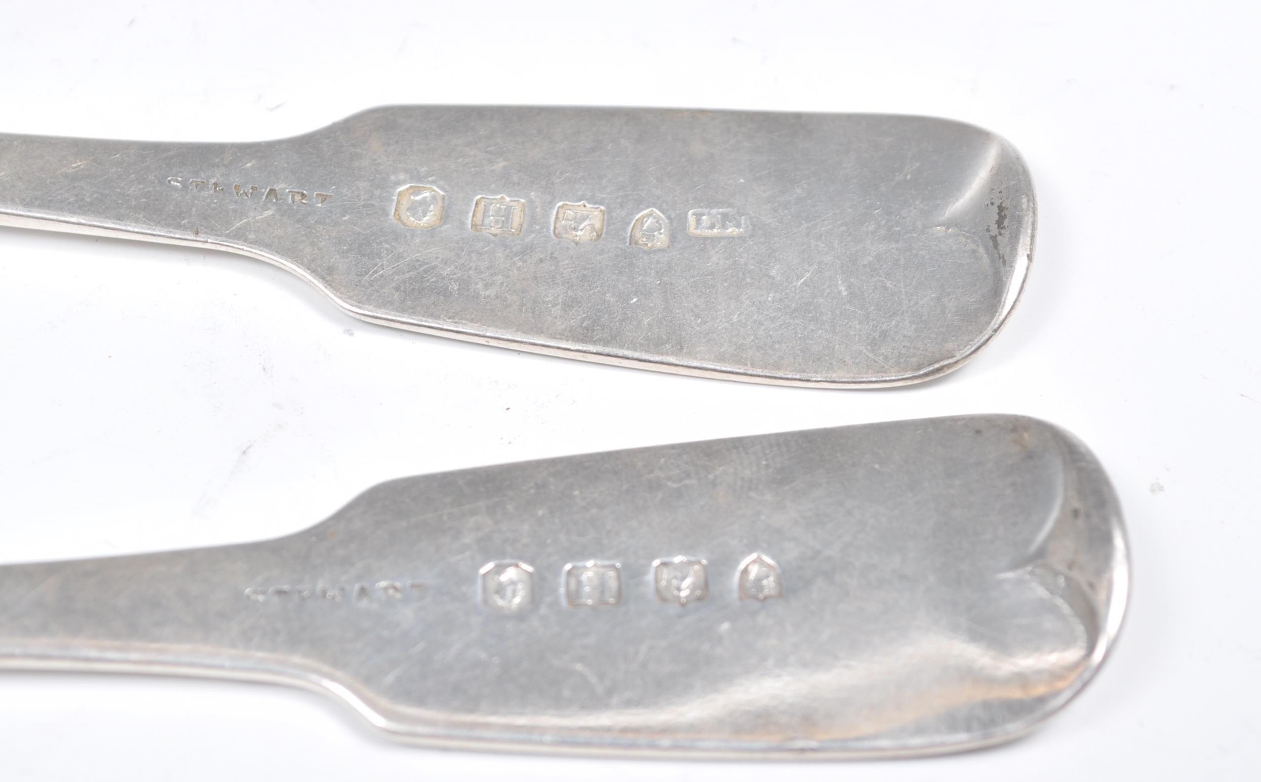 PAIR IRISH GEORGE III 1804 SILVER HALLMARKED DUBLIN TABLE SPOONS - Image 4 of 7