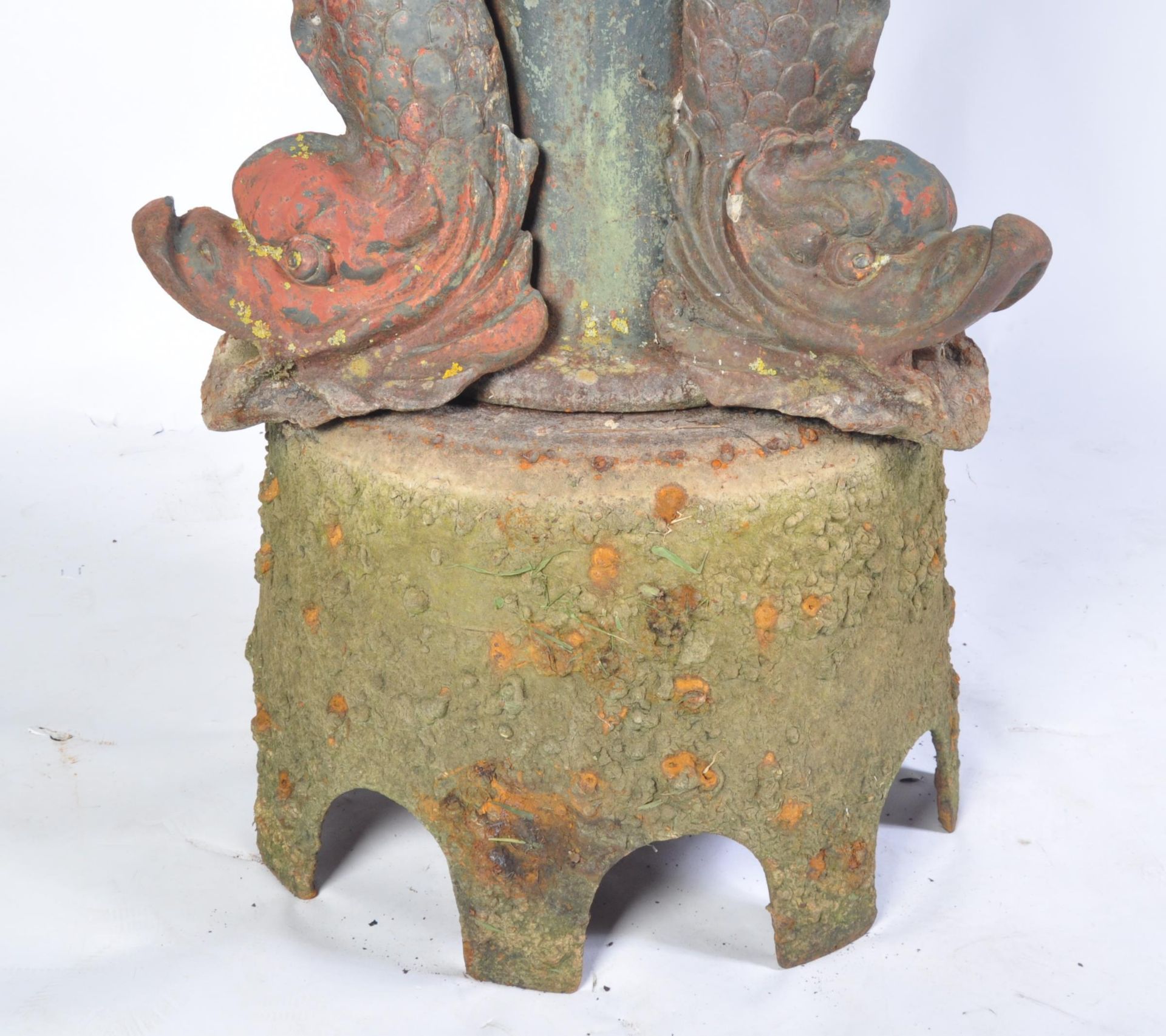 LARGE 20TH CENTURY COALBROOKDALE STYLE CAST IRON GARDEN FOUNTAIN - Bild 8 aus 17