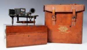 HEATH AND CO LONDON MARK III SEXTANT IN FITTED CAS