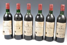 SIX BOTTLES OF 1981 CHATEAU CHICANE GRAVES FAMILLE