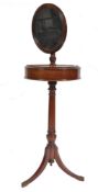 VICTORIAN 19TH CENTURY GENTLEMAN'S MAHOGANY SHAVING STAND