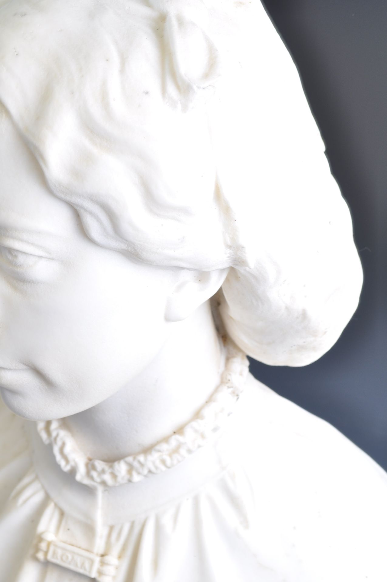 19TH CENTURY ITALIAN MARBLE BUST OF JESSIE WHITE-MARIO - Bild 5 aus 6