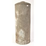 VICTORIAN ANTIQUE GALVANISED CYLINDRICAL WATER TAN