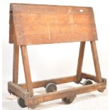 ANTIQUE VINTAGE INDUSTRIAL WOODEN FACTORY MILL TRO