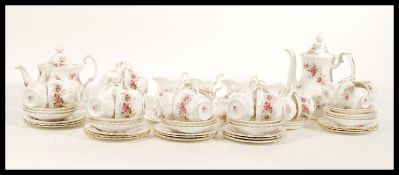 A large and impressive extensive Royal Albert Lavender Rose / Roses tea and coffee service