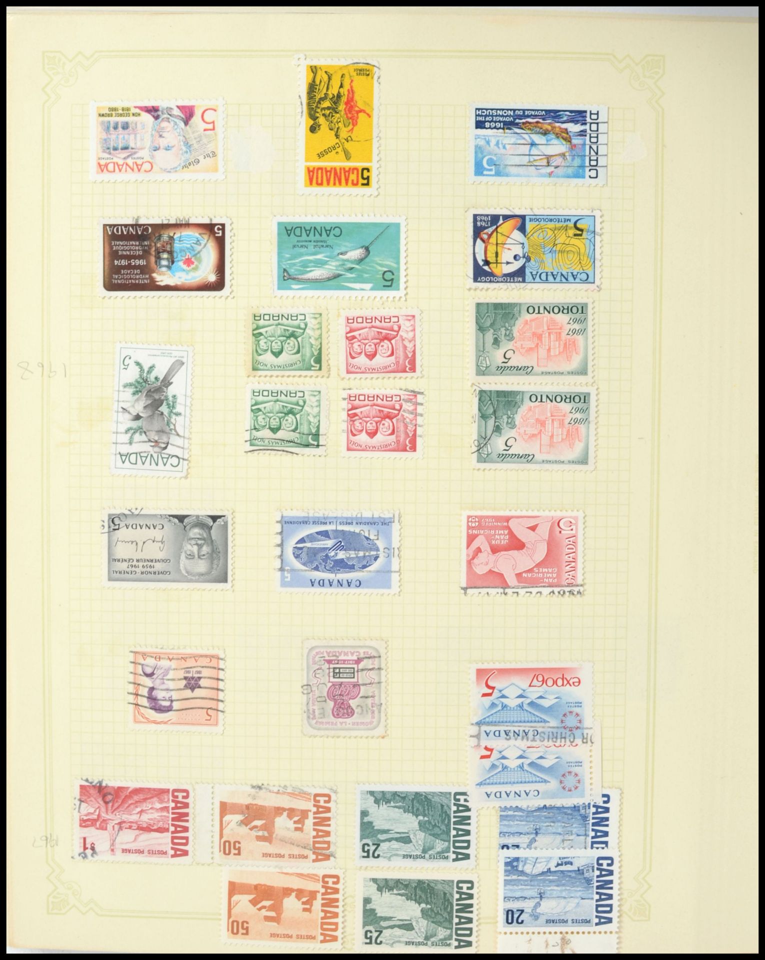 Canada Stamps: a mainly used collection on album p - Image 2 of 6