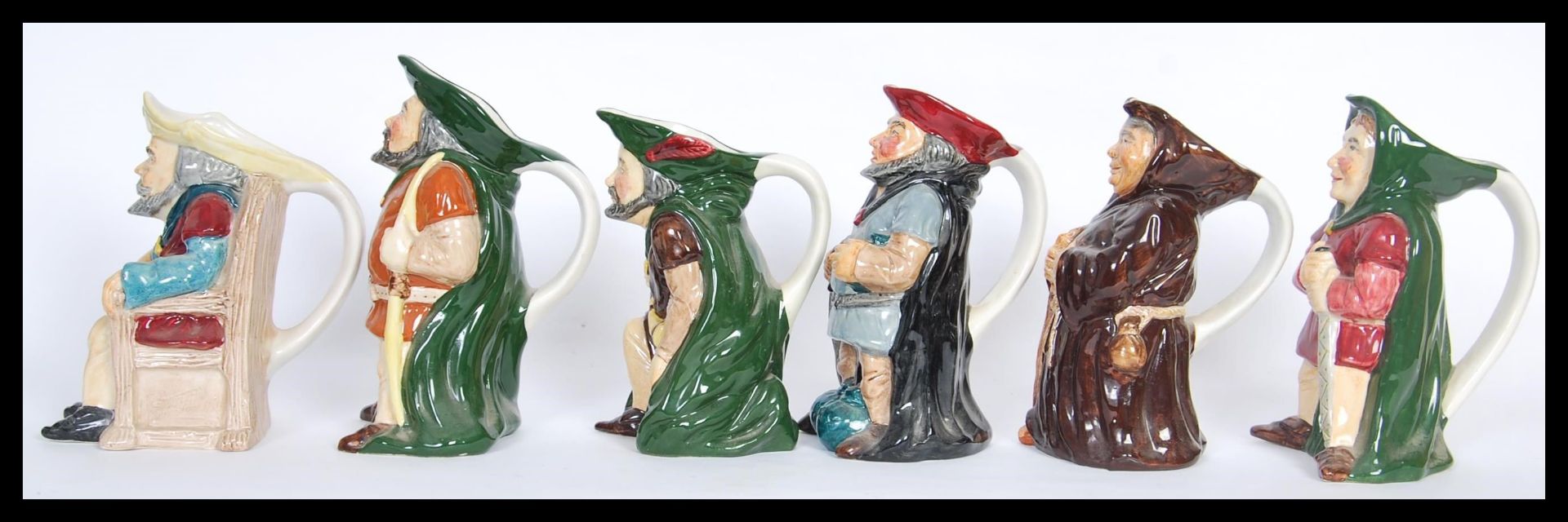 A collection of vintage 20th Century Toby Philpot and character jugs to include a set of Roy Kirkham - Bild 2 aus 4