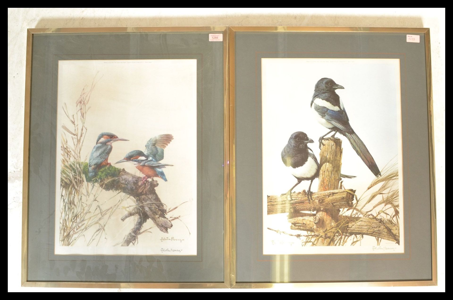 After Edwin Penny - Born 1930 A pair of framed and glazed prints of watercolours signed bottom