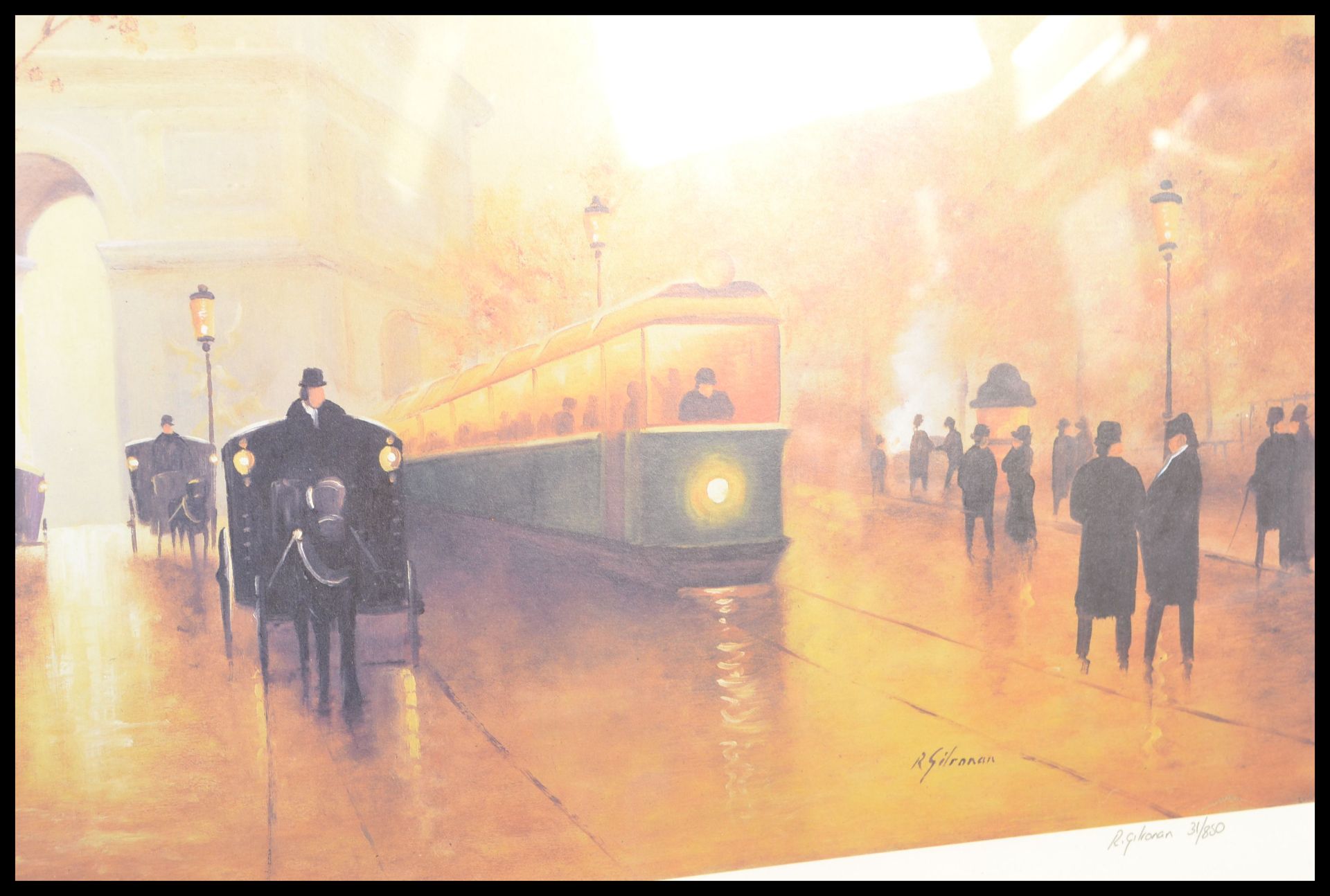 A pair of signed limited edition Raymond Gilronan prints to include 'Autumn in Paris I' depicting - Image 8 of 9