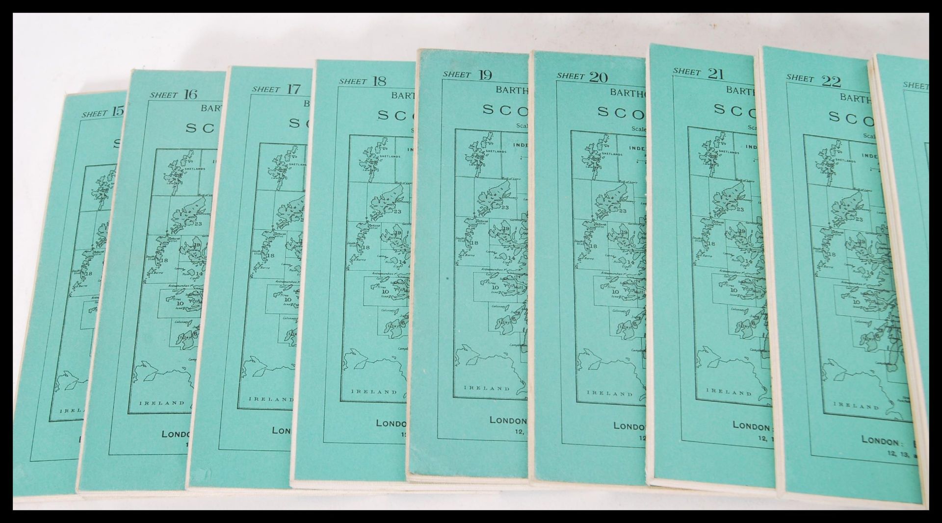 A boxed set of vintage Stanford's Maps for Cycling and Motoring including Bartholomew's Map of - Bild 3 aus 7