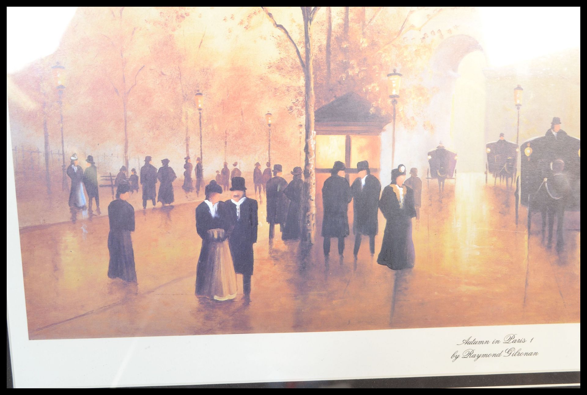 A pair of signed limited edition Raymond Gilronan prints to include 'Autumn in Paris I' depicting - Image 7 of 9