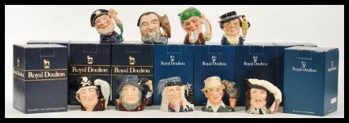 A collection of Royal Doulton character jugs of fictional characters to include Rip Van Winkle
